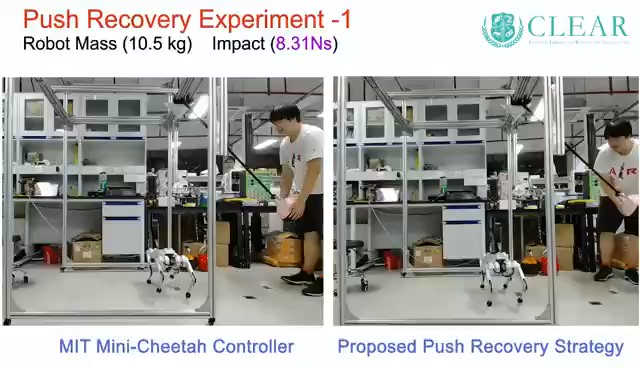 New Push Recovery Strategy for Quadruped