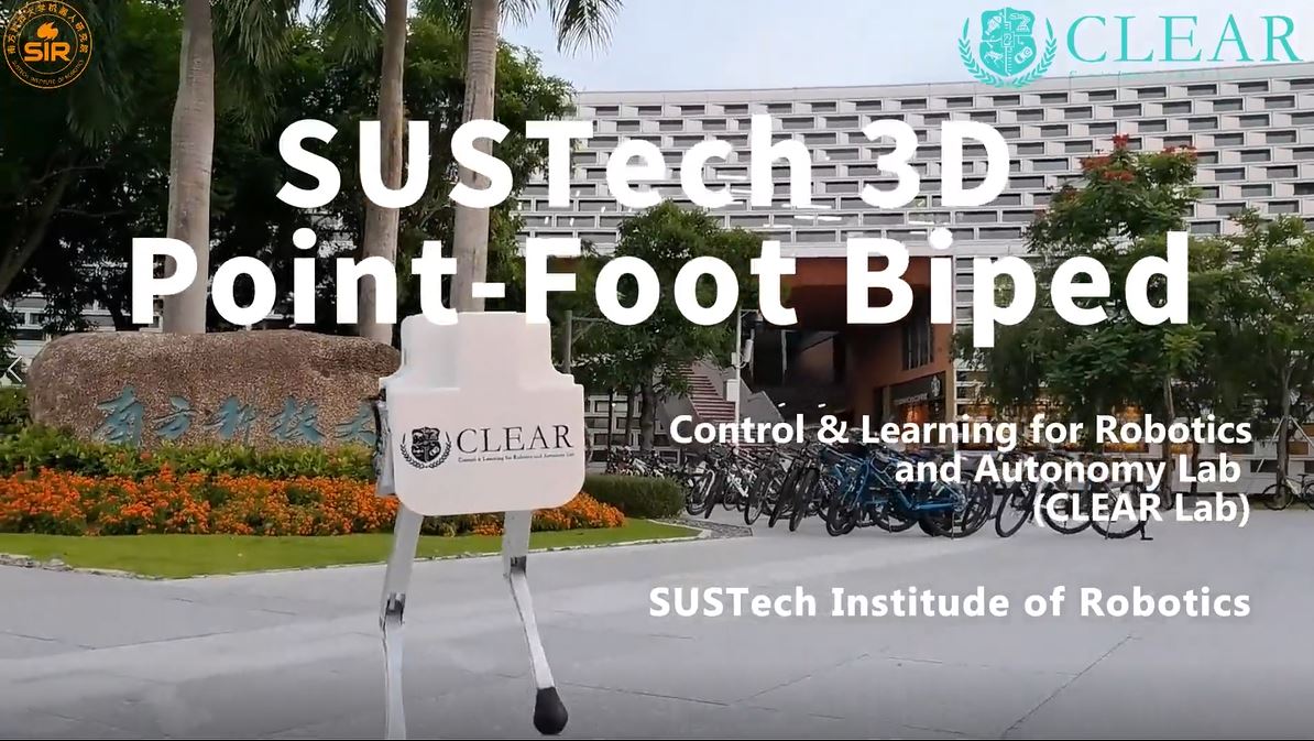 SUSTech 3D Point-Foot Biped ( outdoor experiment )